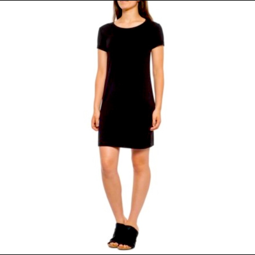 C&C California Rolled Cuff Tee Shirt T-shirt Dress Black M Medium